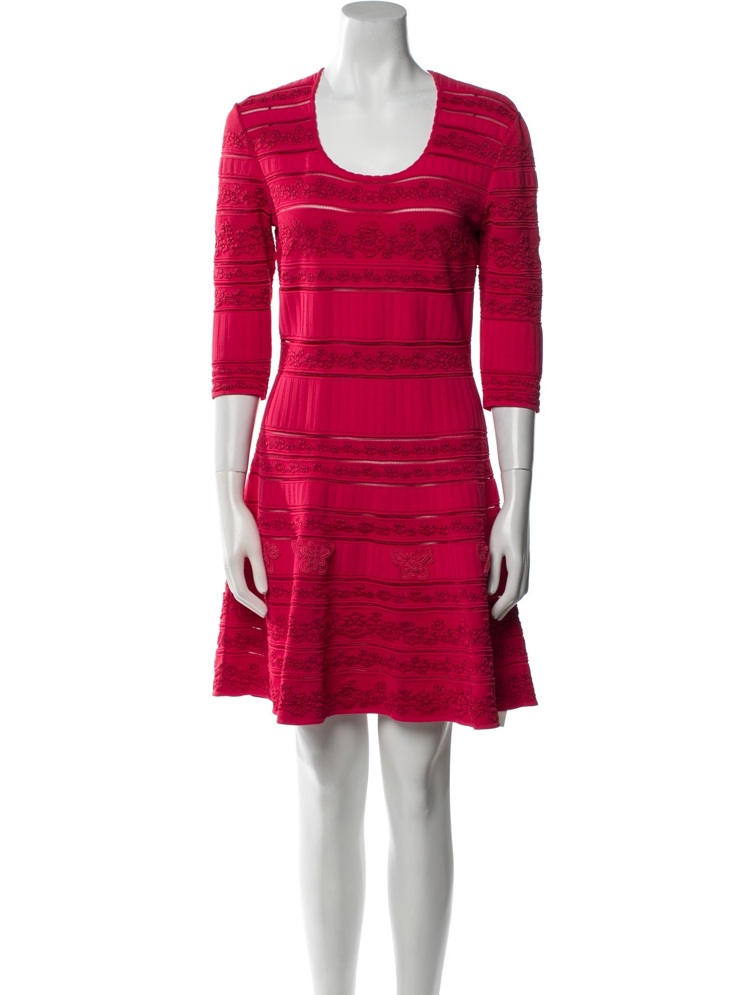 Roberto Cavalli Scoop Neck Mini Dress