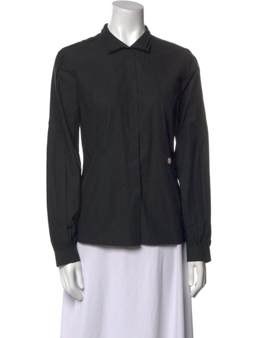 Roberto Cavalli Long Sleeve Button-Up Top