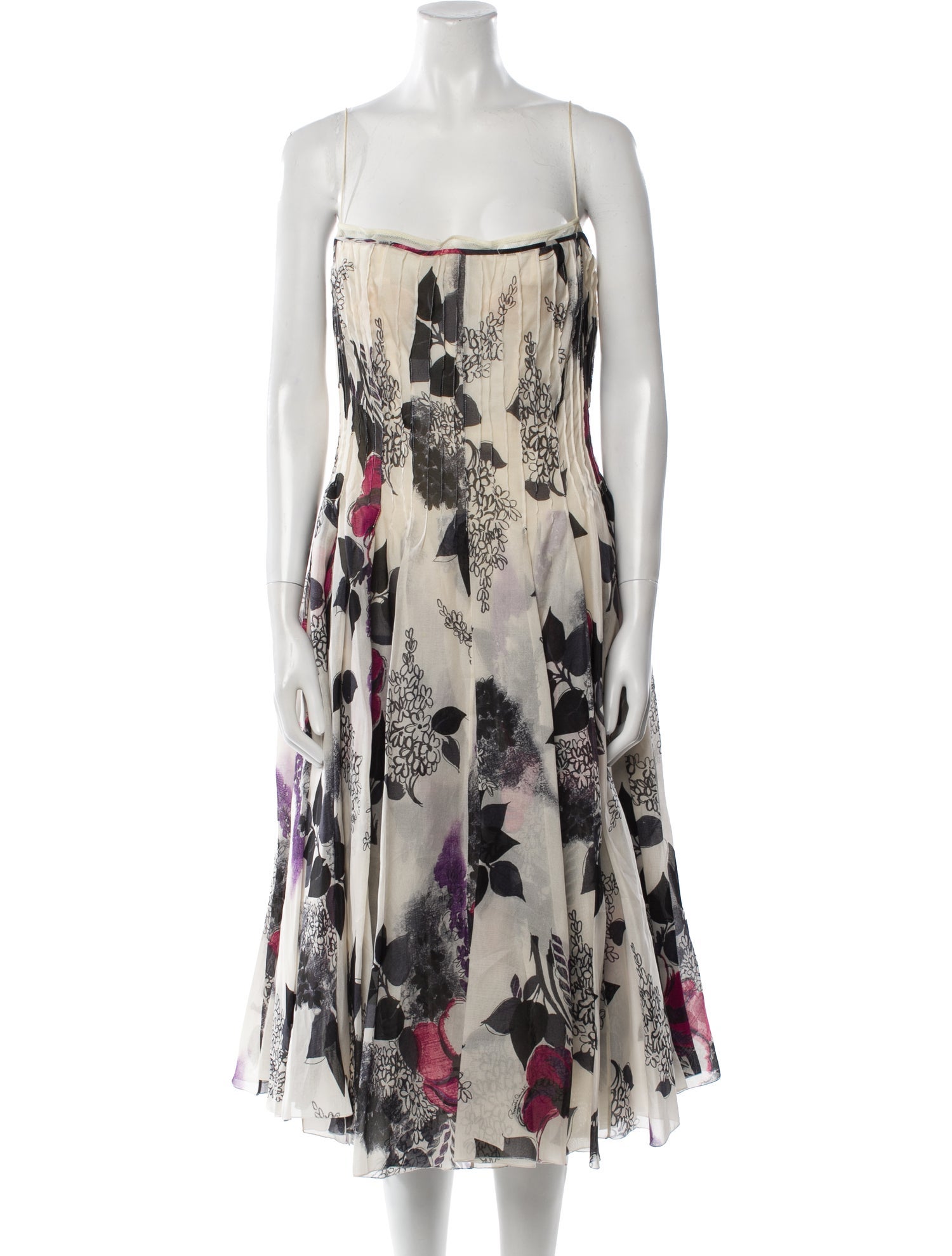 Roberto Cavalli Silk Midi Length Dress