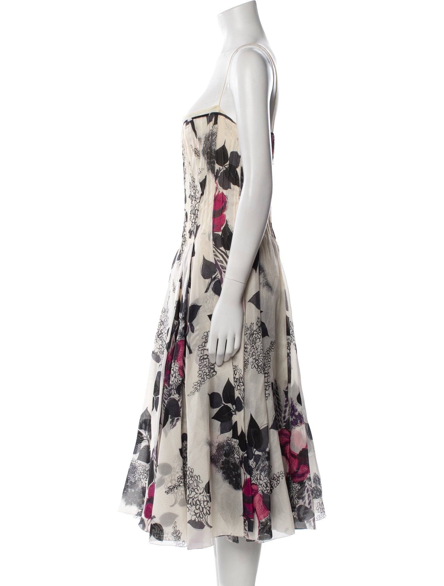 Roberto Cavalli Silk Midi Length Dress