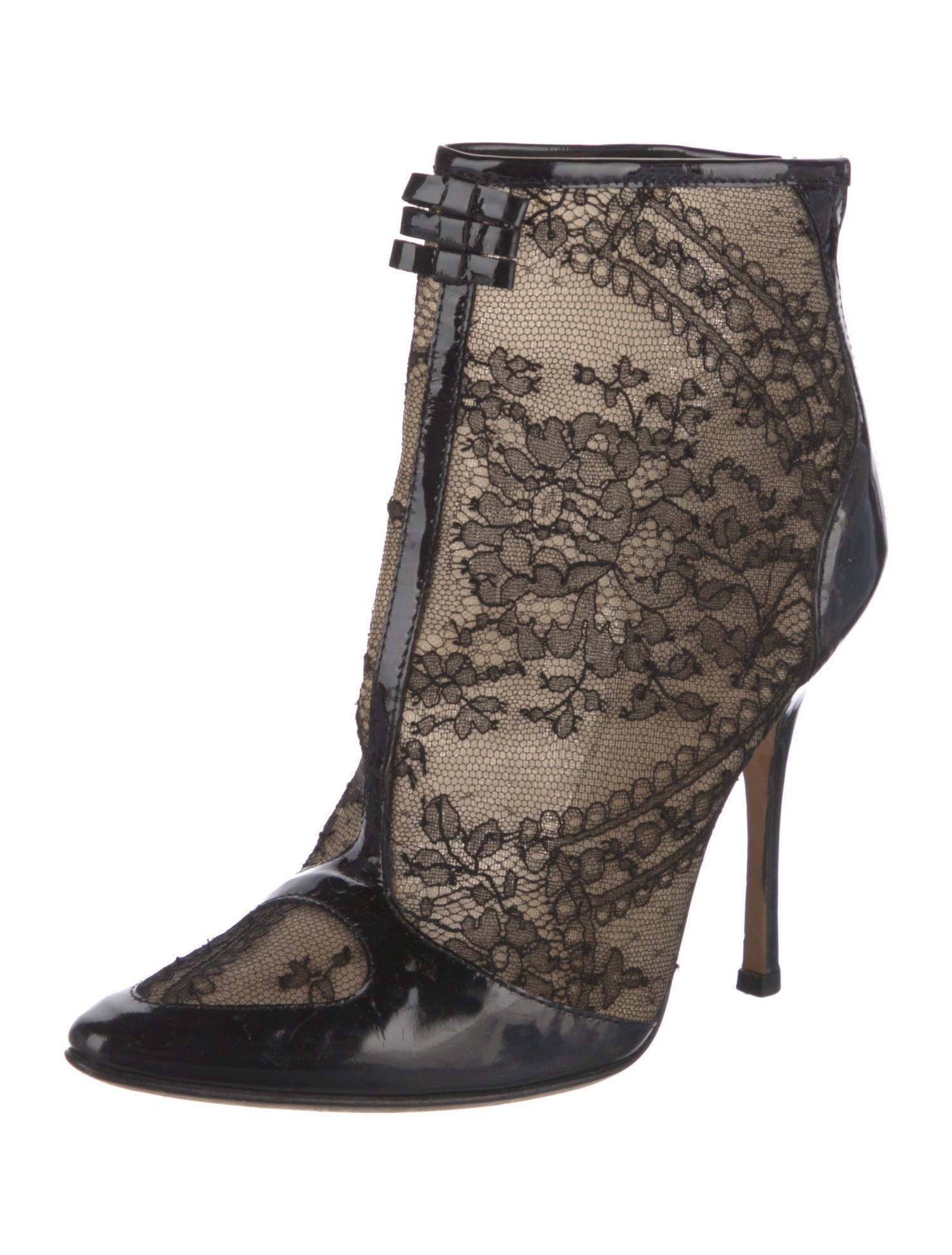 Roberto Cavalli Lace Lace Pattern Boots