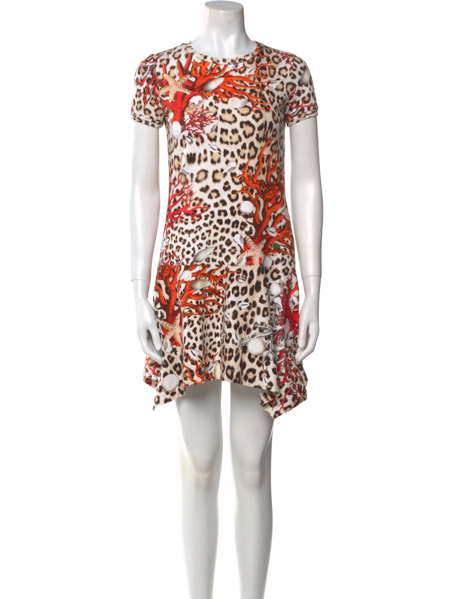 Roberto Cavalli Animal Print Mini Dress