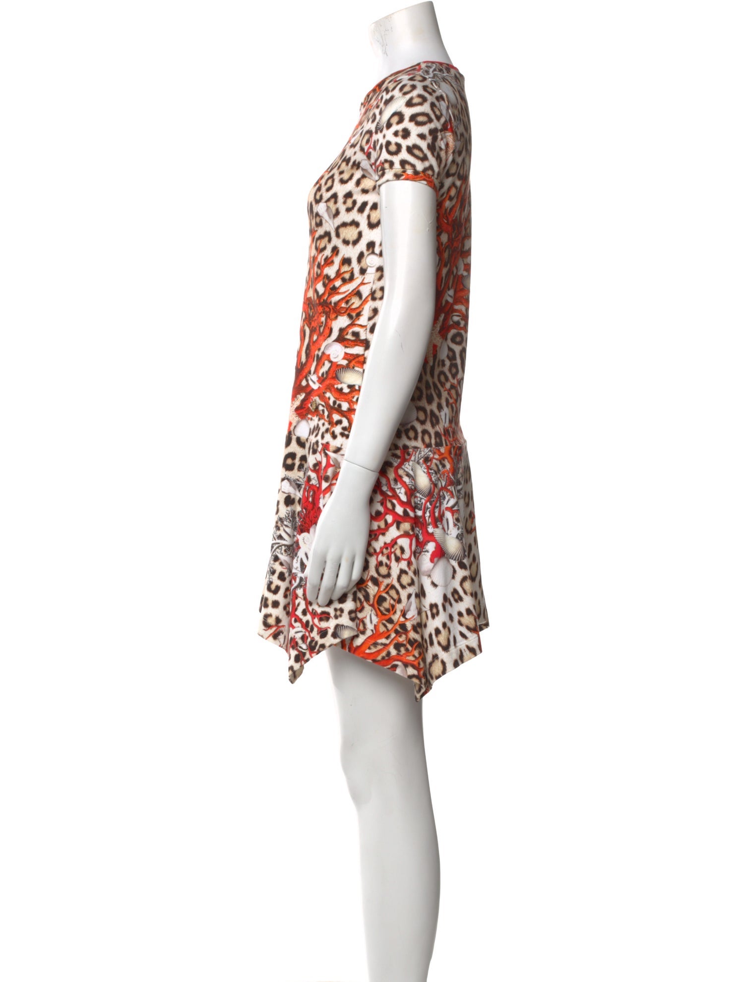Roberto Cavalli Animal Print Mini Dress