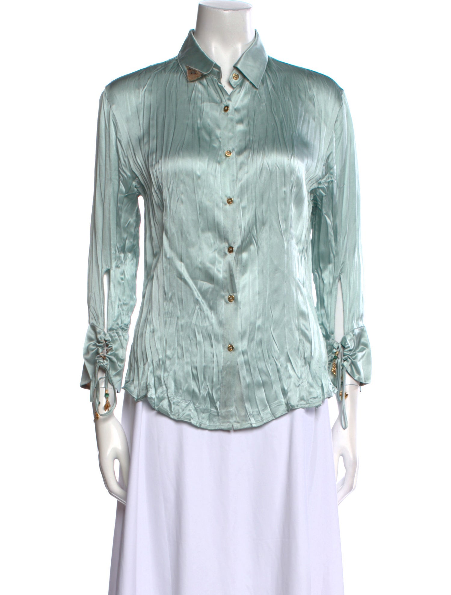 Roberto Cavalli Vintage Late 1990's - Early 2000's Button-Up Top