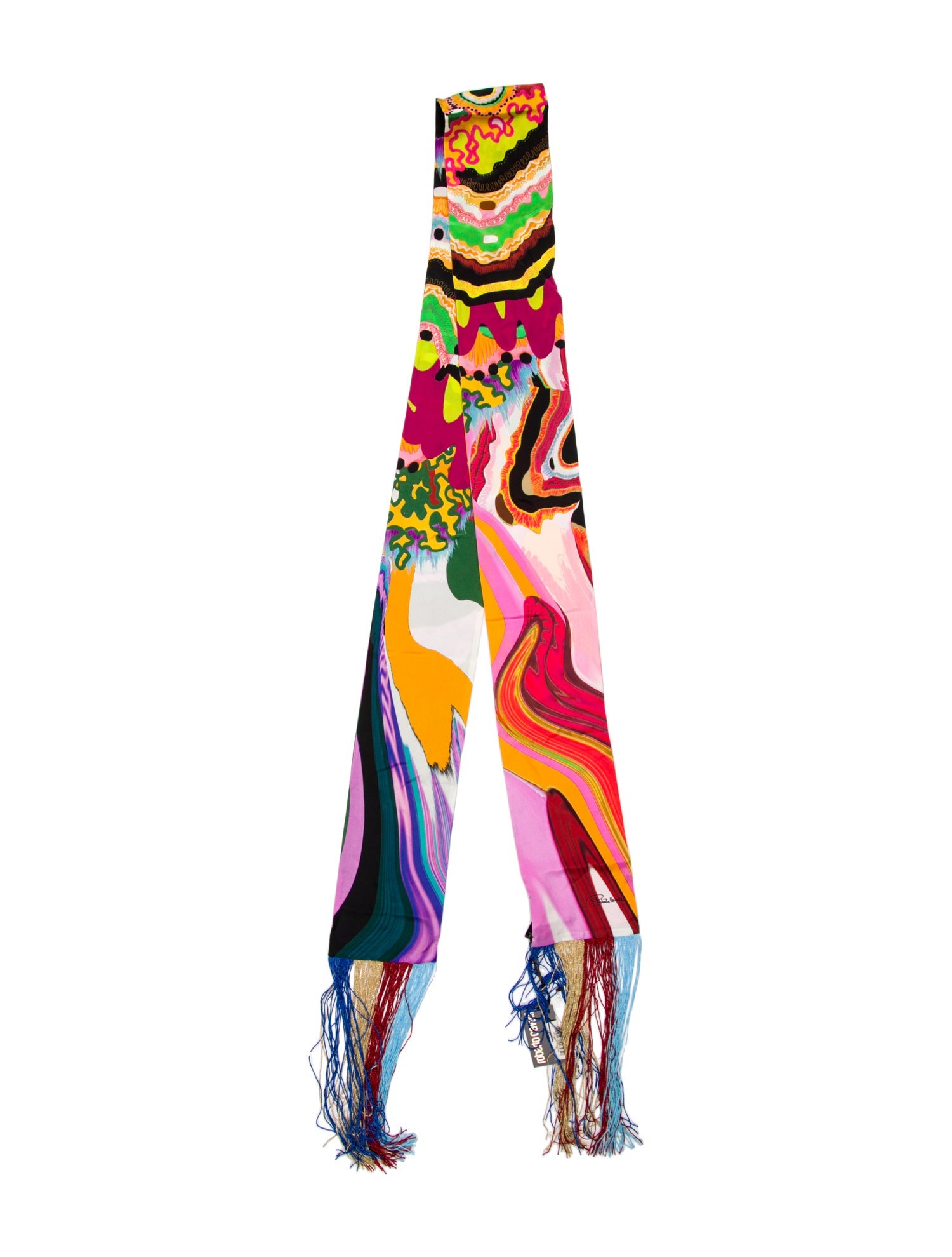 Roberto Cavalli Silk Printed Scarf w/ Tags