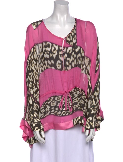 Roberto Cavalli Silk Printed Blouse