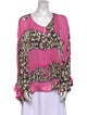 Roberto Cavalli Silk Printed Blouse