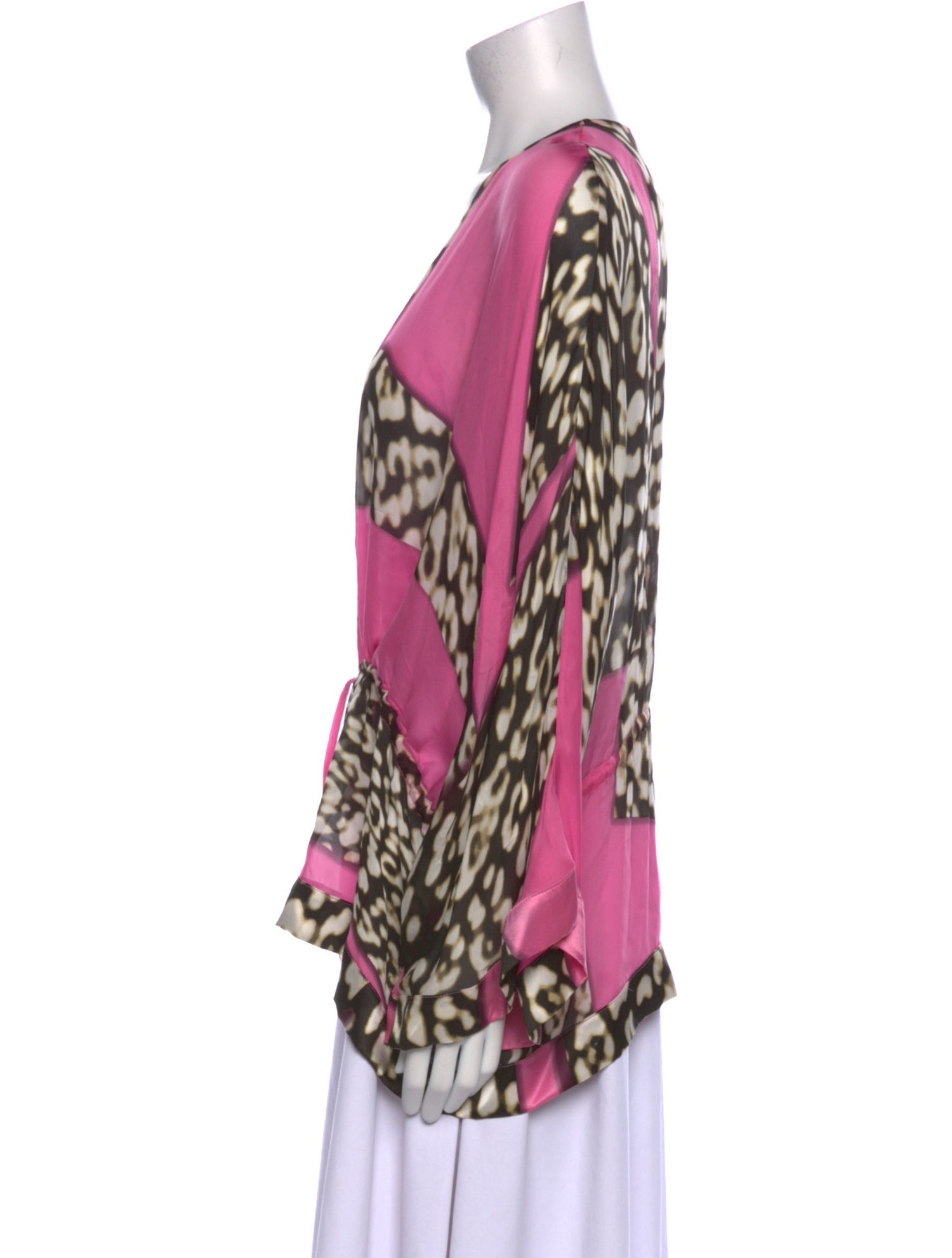 Roberto Cavalli Silk Printed Blouse