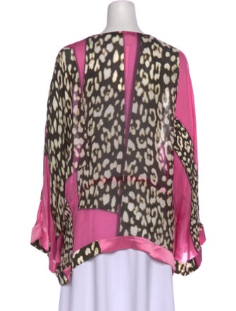 Roberto Cavalli Silk Printed Blouse