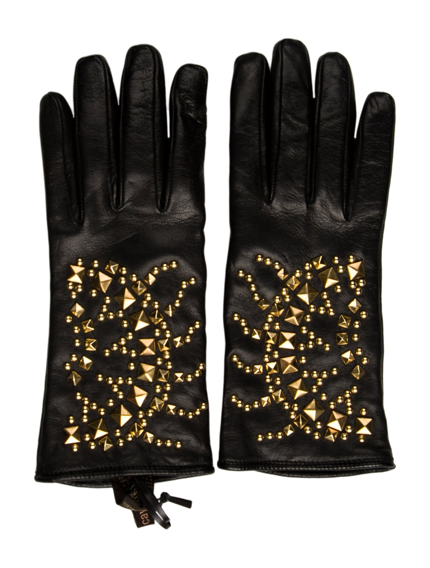 Roberto Cavalli Leather Winter Gloves w/ Tags