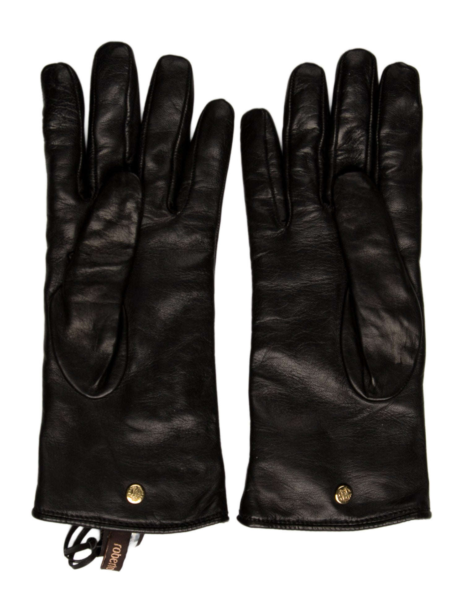 Roberto Cavalli Leather Winter Gloves w/ Tags