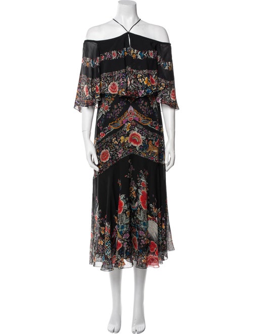 Roberto Cavalli Silk Midi Length Dress