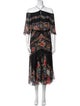 Roberto Cavalli Silk Midi Length Dress