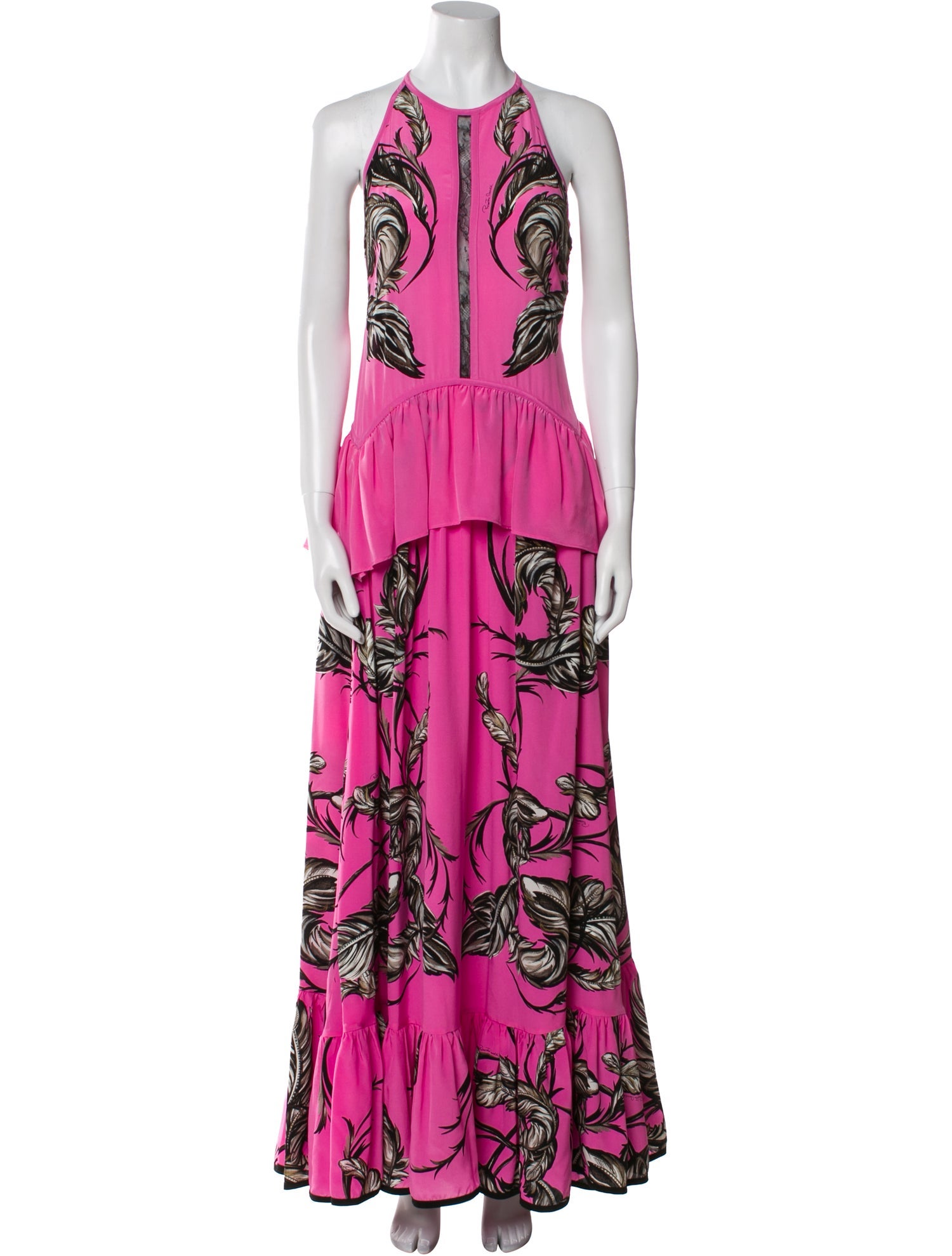 Roberto Cavalli Silk Long Dress
