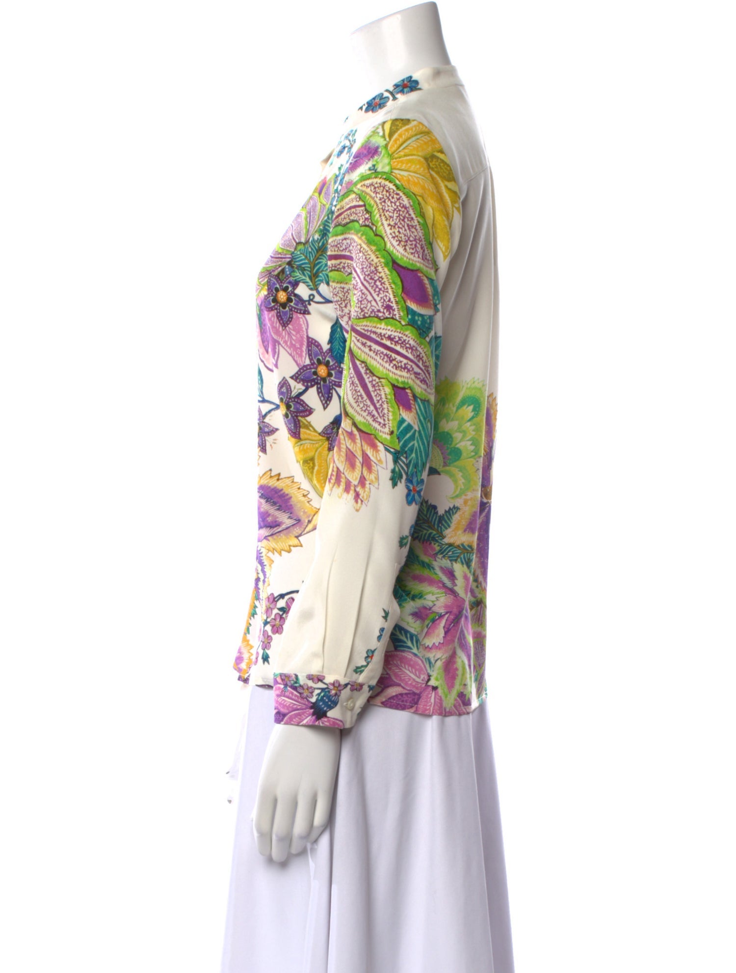 Roberto Cavalli Silk Printed Blouse