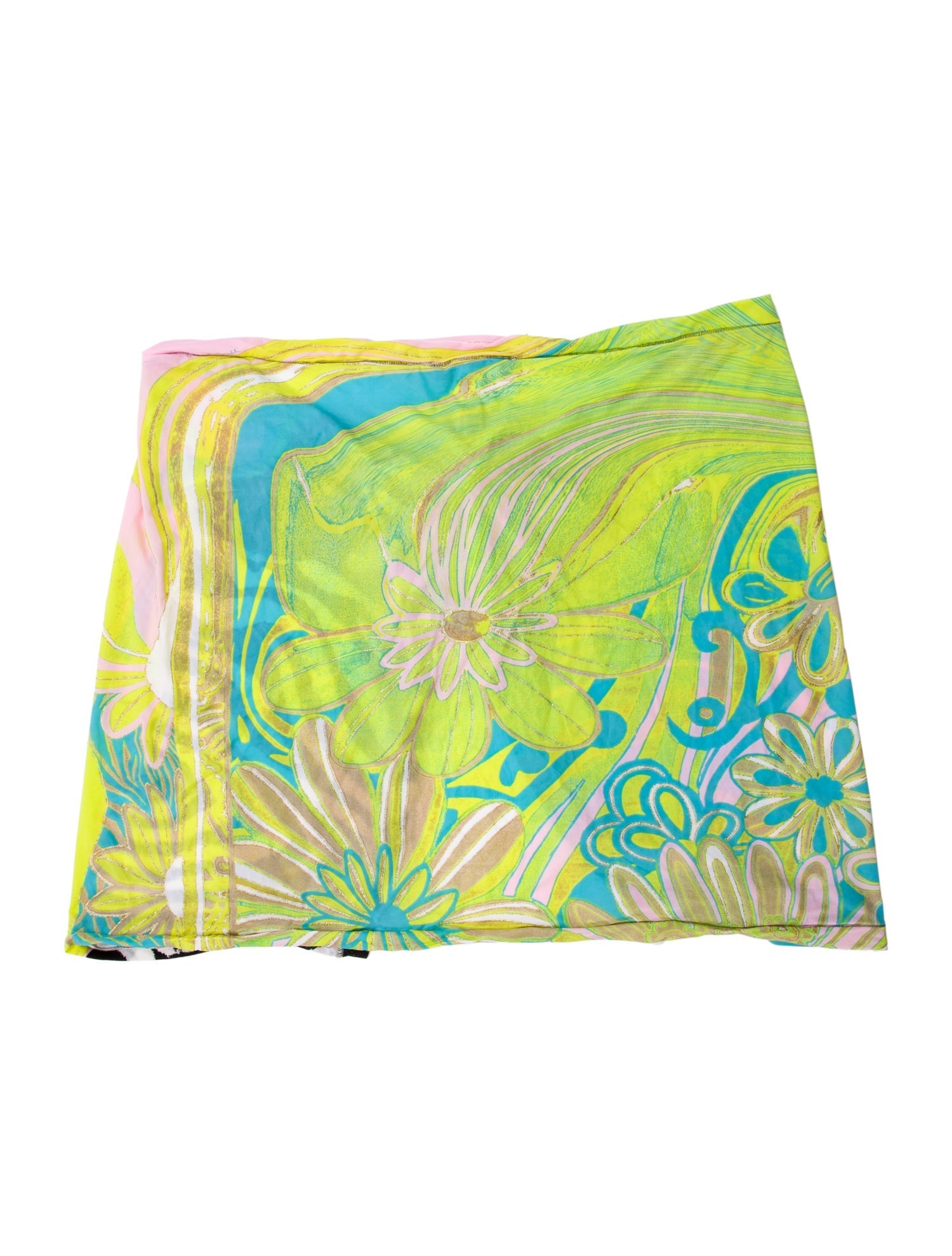 Roberto Cavalli Striped Glitter Accents Cover-Up