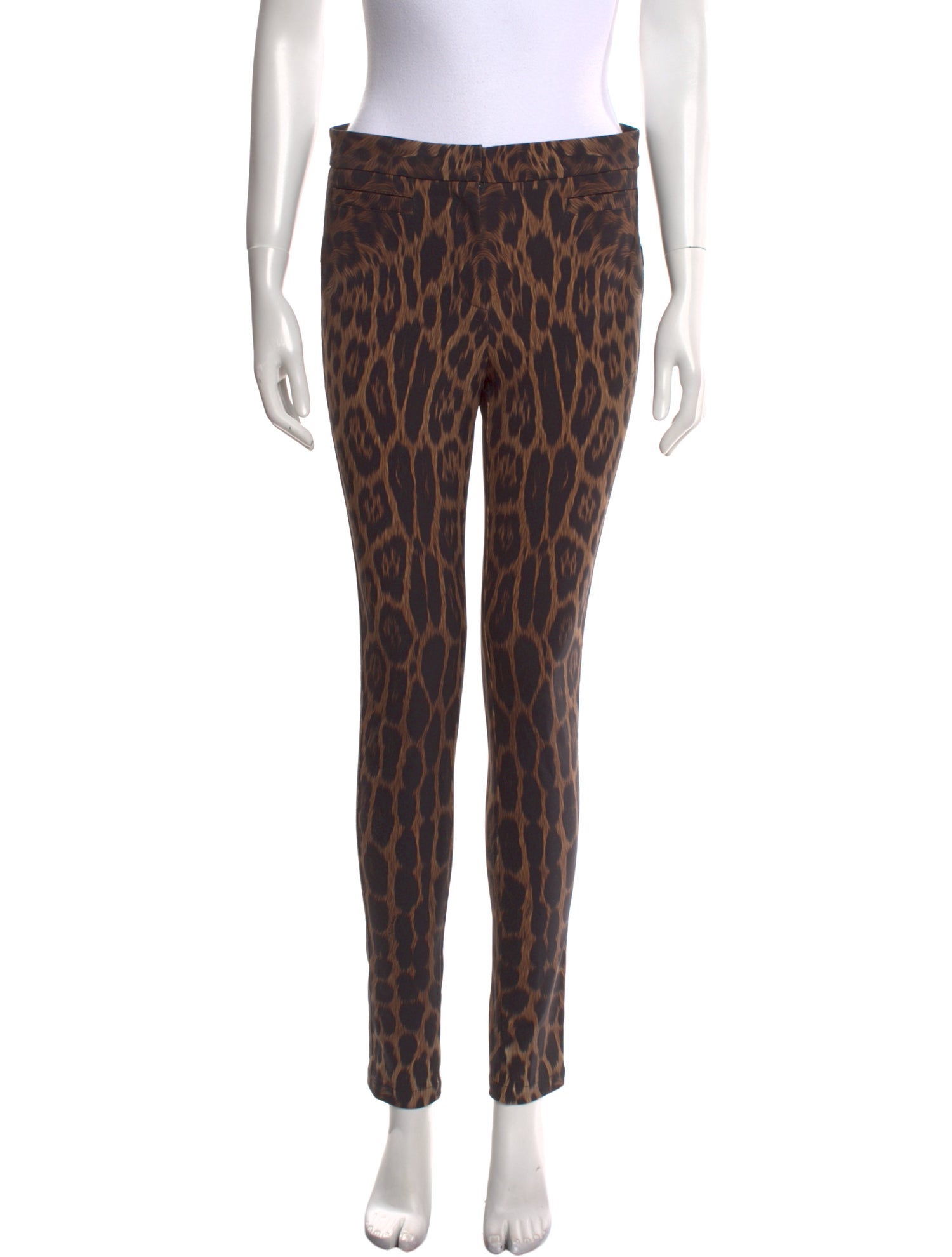 Roberto Cavalli Animal Print Skinny Leg Pants