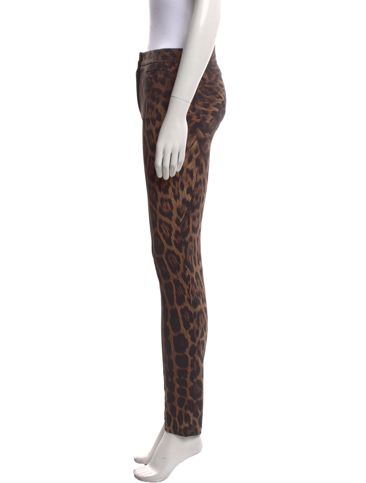 Roberto Cavalli Animal Print Skinny Leg Pants