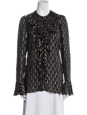 Roberto Cavalli Silk Printed Blouse