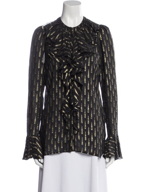 Roberto Cavalli Silk Printed Blouse
