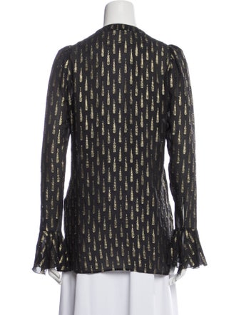 Roberto Cavalli Silk Printed Blouse