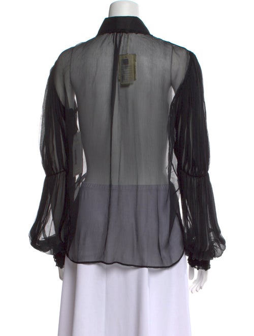 Roberto Cavalli Long Sleeve Button-Up Top