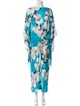 Roberto Cavalli Silk Floral Print Pant Set