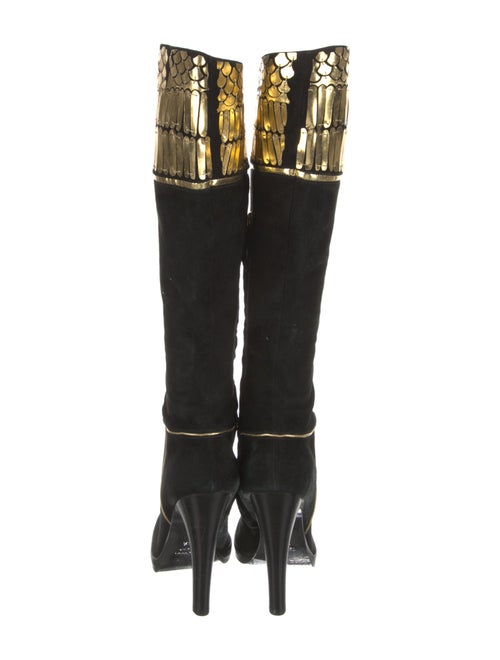 Roberto Cavalli Suede Patterned Boots