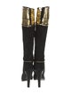 Roberto Cavalli Suede Patterned Boots
