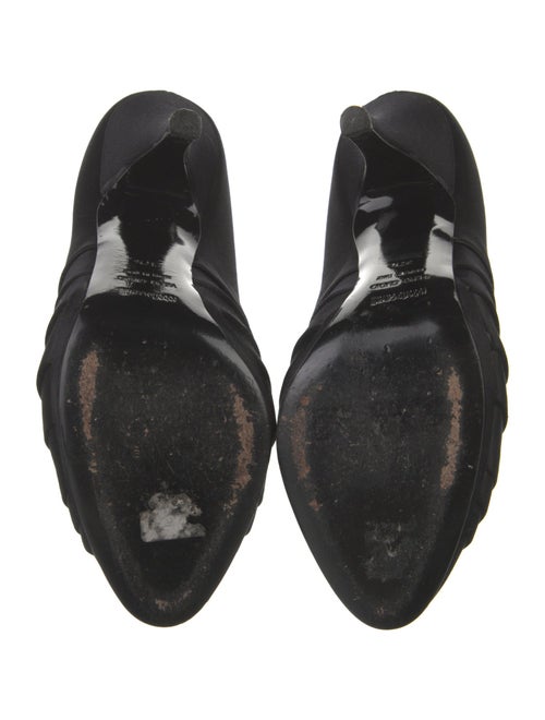 Roberto Cavalli Satin Pleated Accents Pumps