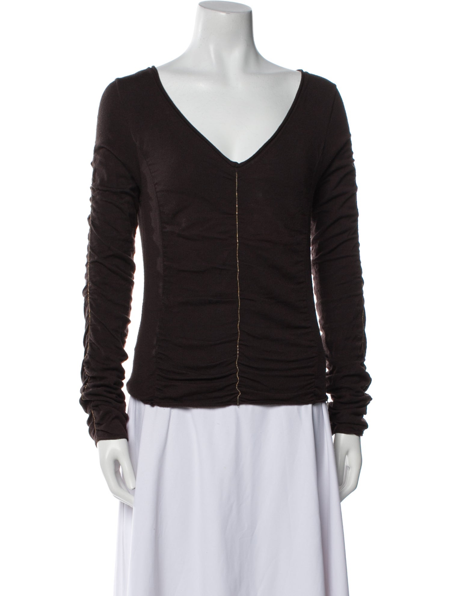 Roberto Cavalli Nylon V-Neck Sweatshirt