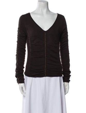 Roberto Cavalli Nylon V-Neck Sweatshirt