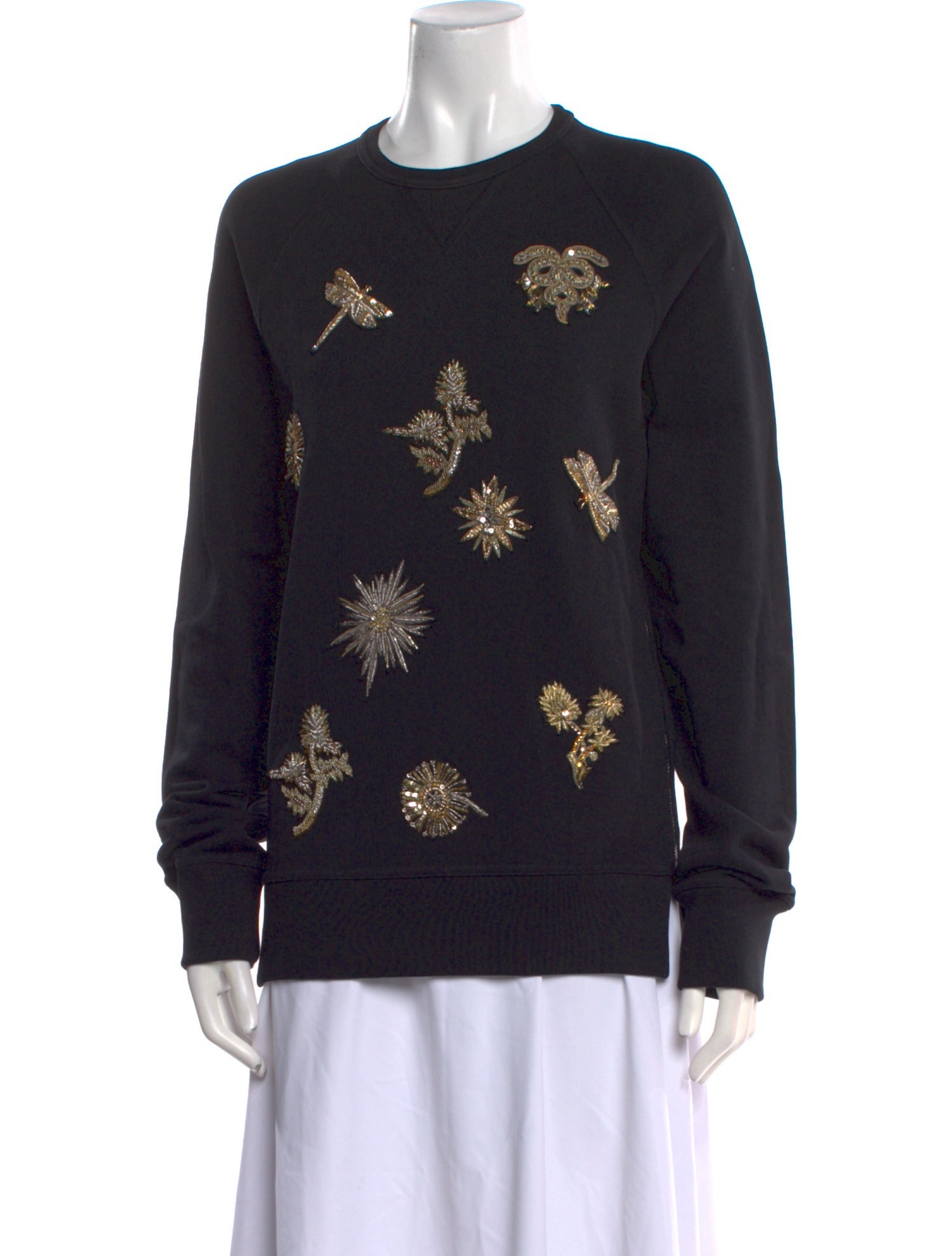 Roberto Cavalli Printed Crew Neck Sweatshirt w/ Tags