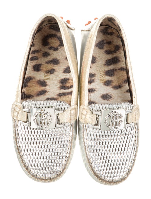 Roberto Cavalli Toddler Girls' Metallic Leather Loafer