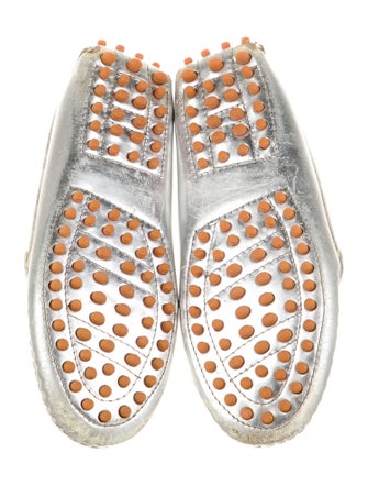 Roberto Cavalli Toddler Girls' Metallic Leather Loafer