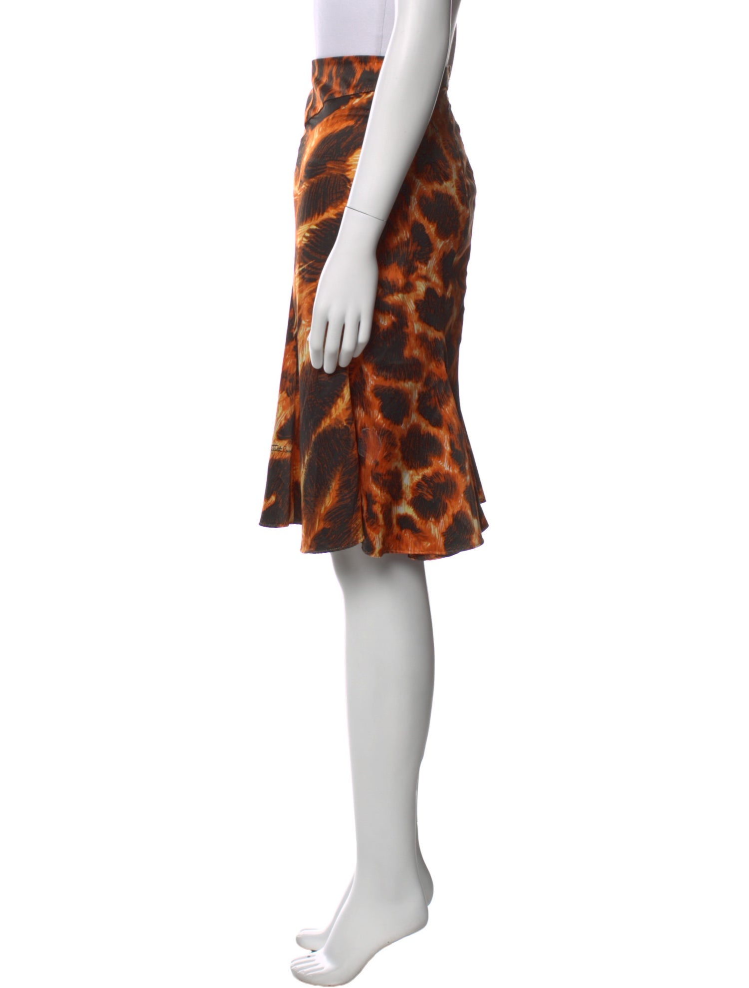 Roberto Cavalli Printed Knee-Length Skirt
