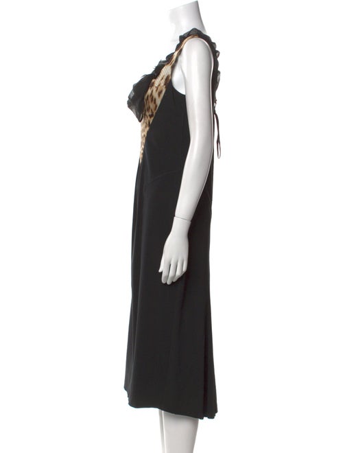 Roberto Cavalli Wool Midi Length Dress