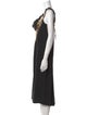 Roberto Cavalli Wool Midi Length Dress