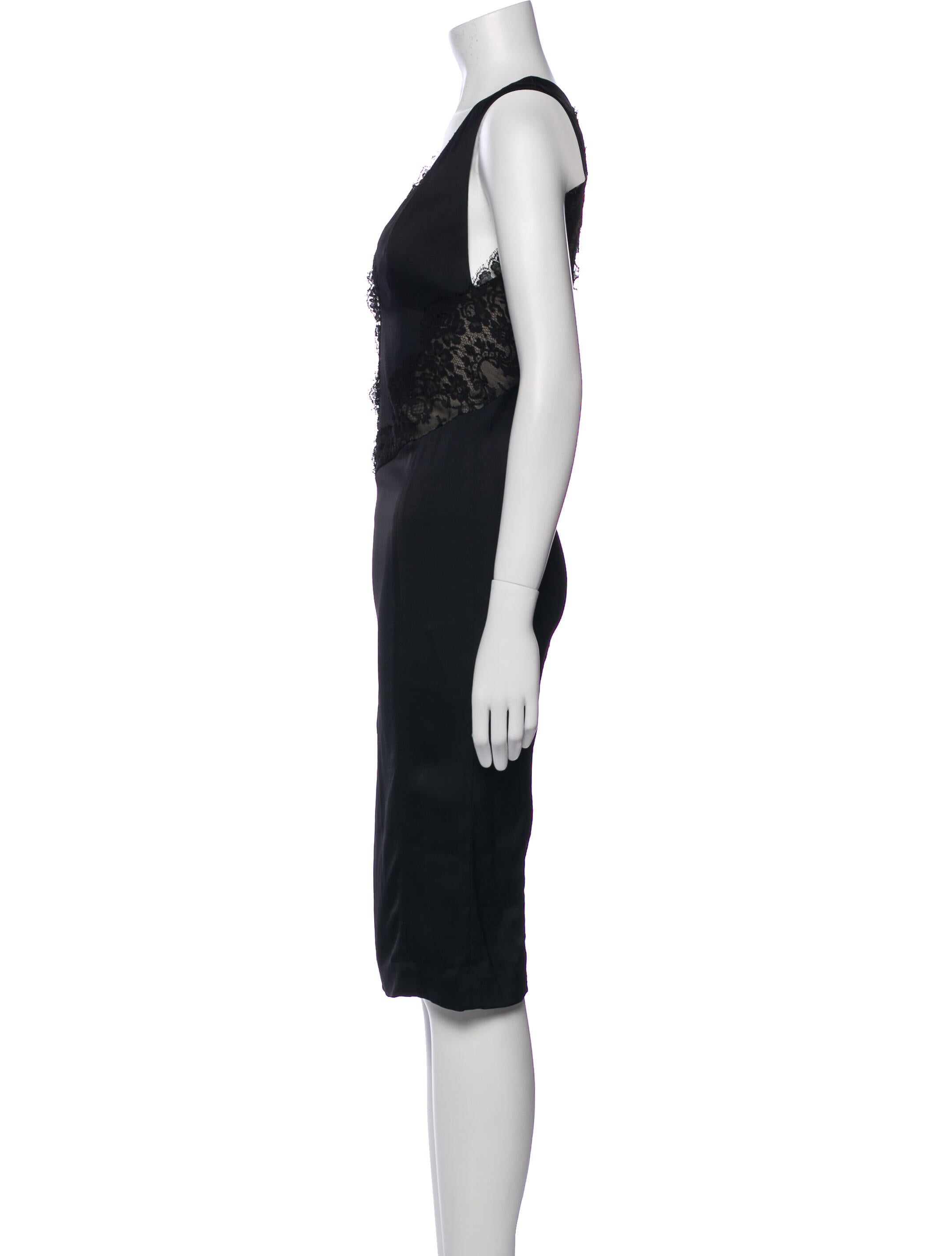 Roberto Cavalli V-Neck Midi Length Dress