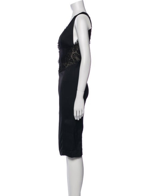 Roberto Cavalli V-Neck Midi Length Dress