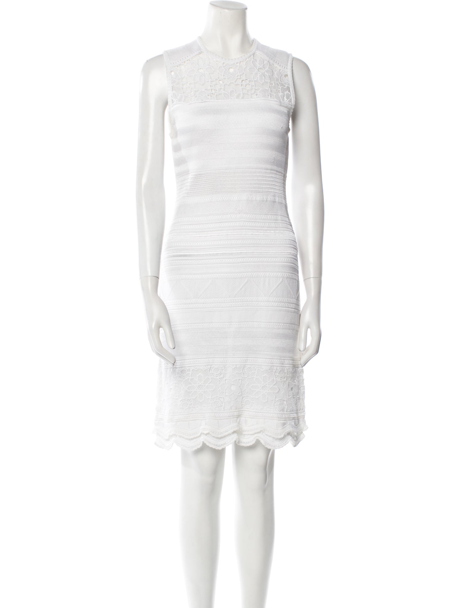 Roberto Cavalli Crew Neck Knee-Length Dress