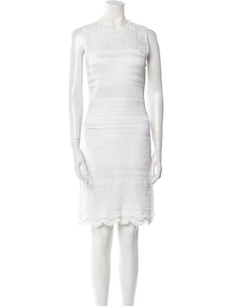 Roberto Cavalli Crew Neck Knee-Length Dress