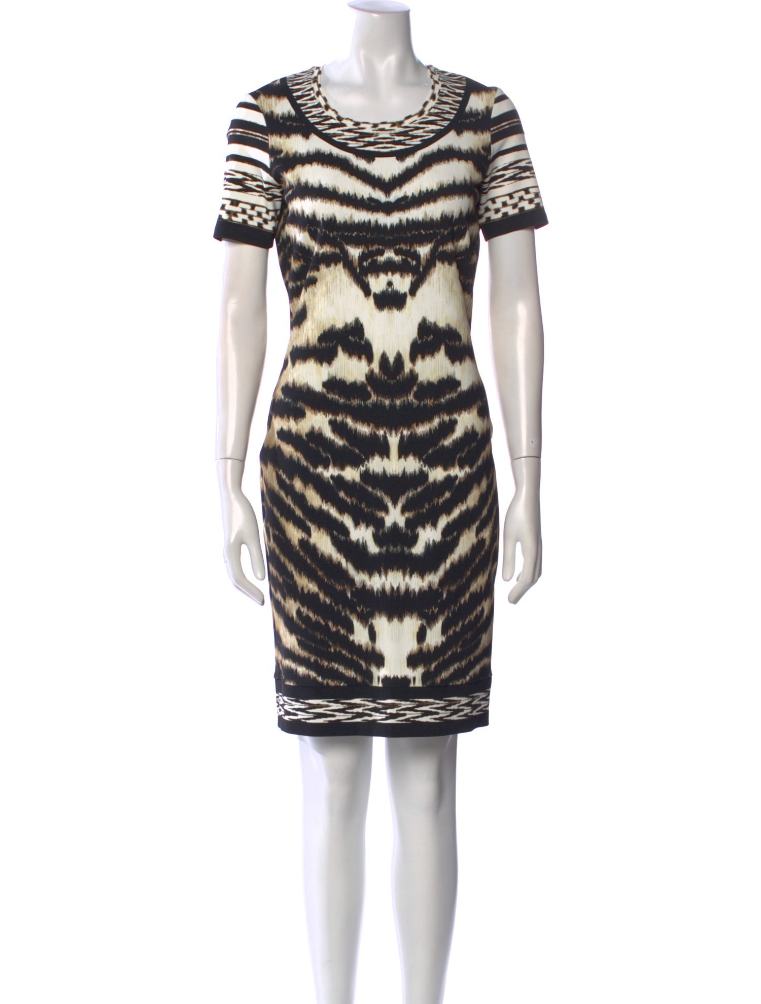 Roberto Cavalli Animal Print Knee-Length Dress