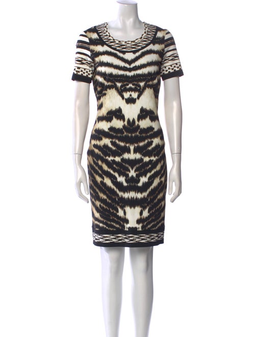Roberto Cavalli Animal Print Knee-Length Dress