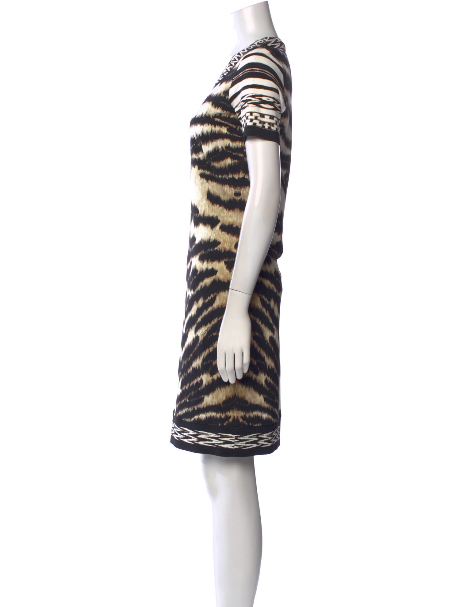 Roberto Cavalli Animal Print Knee-Length Dress