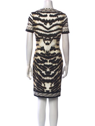 Roberto Cavalli Animal Print Knee-Length Dress