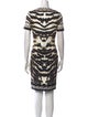 Roberto Cavalli Animal Print Knee-Length Dress