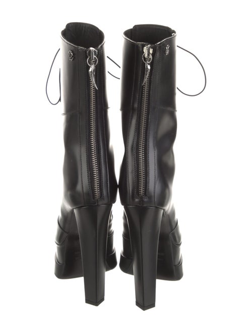 Roberto Cavalli Leather Lace-Up Boots