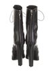 Roberto Cavalli Leather Lace-Up Boots