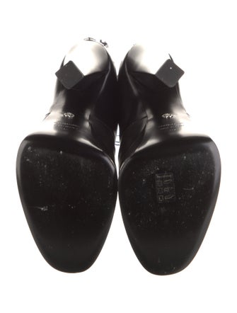 Roberto Cavalli Leather Lace-Up Boots